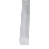 MS International Greecian White 3/4 in. x 12 in. Polished Marble Pencil Molding Wall Tile